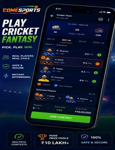 Slotwin (slots winner) fantasy cricket & matchday visual 2